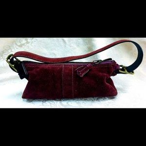 Coach suede purse